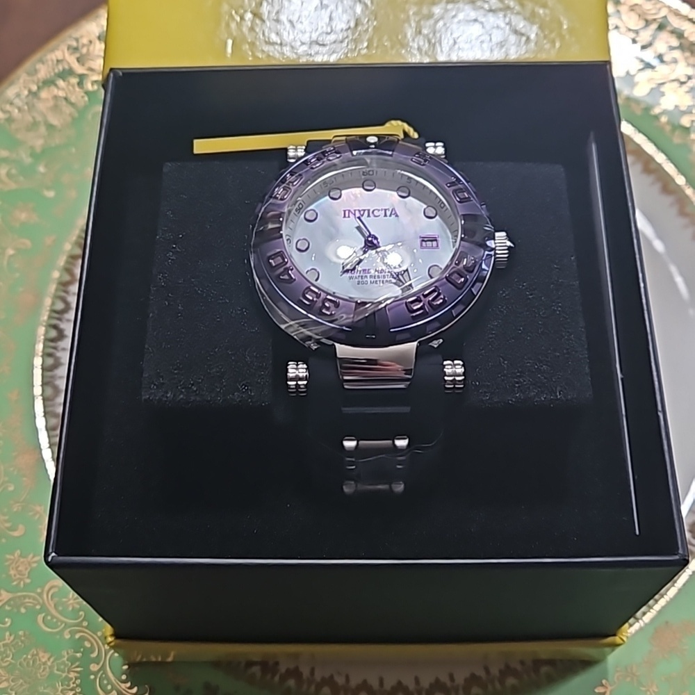 NIB INVICTA SubAqua Swiss Ronda 515 Caliber Watch with Mother of Pearl Dial Face - Picture 2 of 13